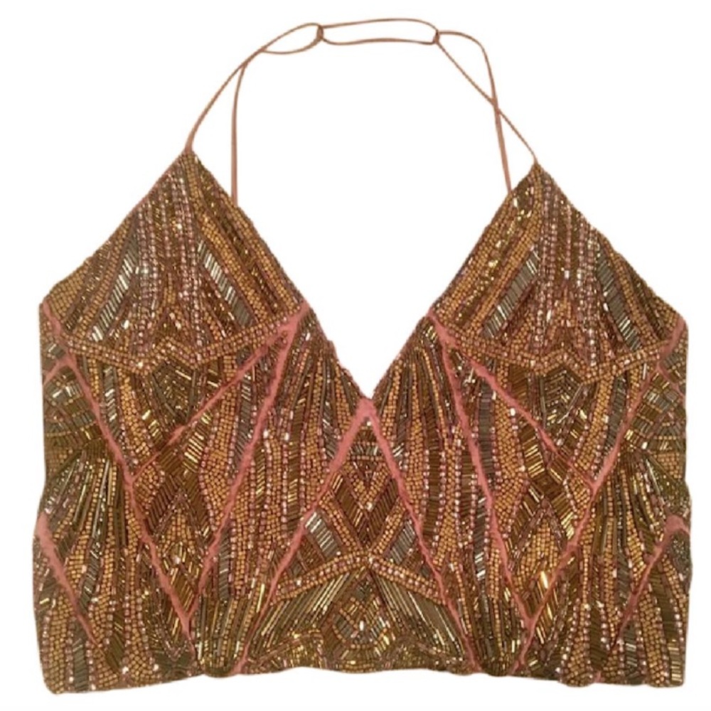 Alexandre Vauthier NWT Embellished Rosewood top